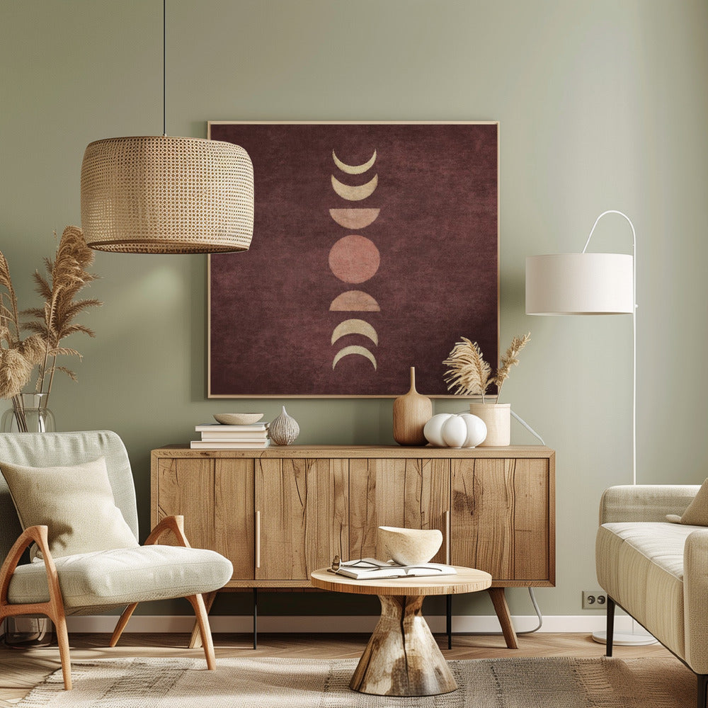 Visne Moon Phases Poster