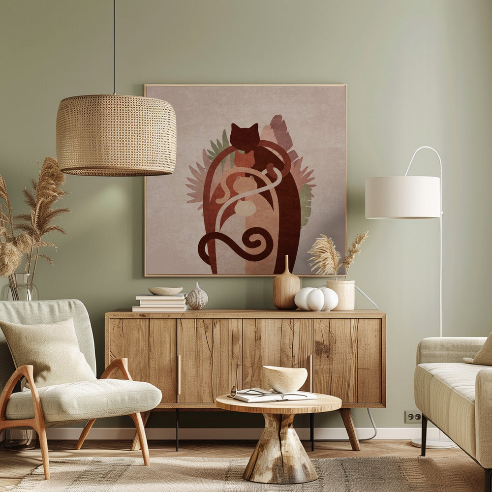 Cat Gang Boho Copy Poster