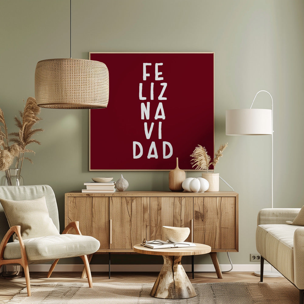 Simple feliz Navidad Poster