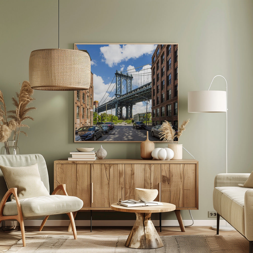 NEW YORK CITY Manhattan Bridge Poster