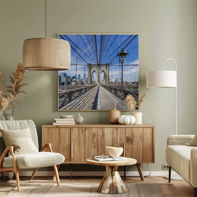 NEW YORK CITY Brooklyn Bridge Poster