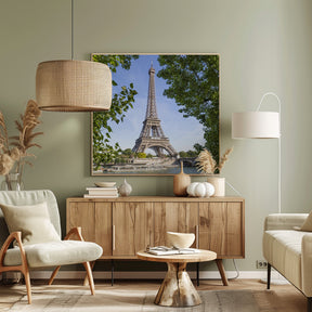 PARIS Eiffel Tower &amp; River Seine Poster