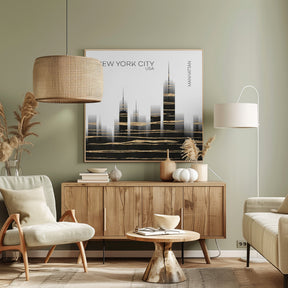 Urban Art NYC Skyline Poster