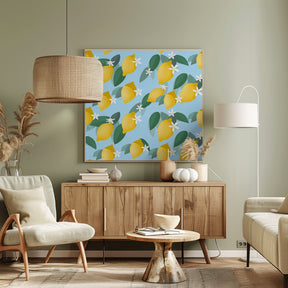 Lemons Pattern Poster