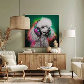 Party Poodle Poster