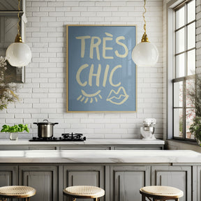 Très Chic Blue Poster