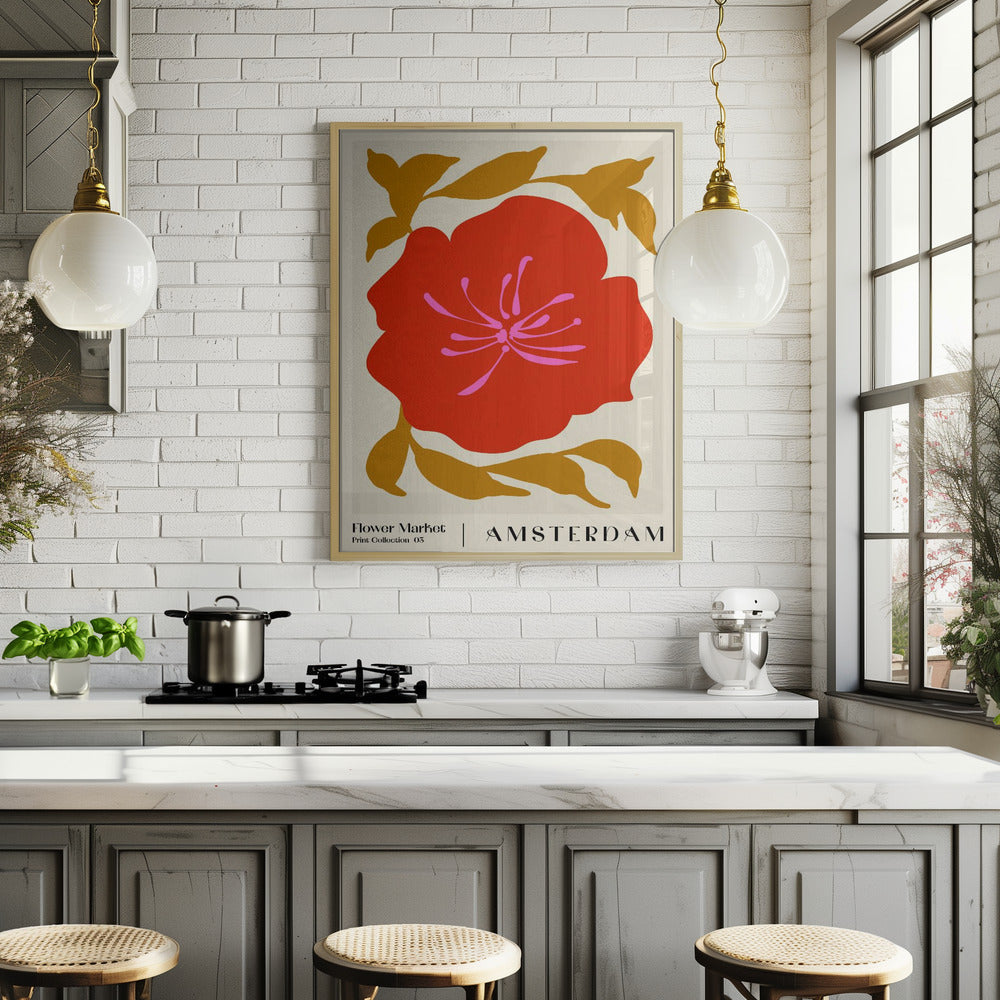 Flower Market. Amsterdam Poster