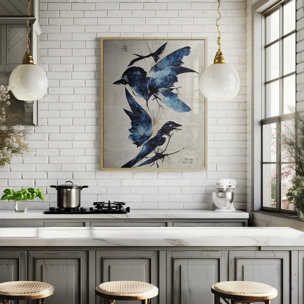 Blue Birds Poster