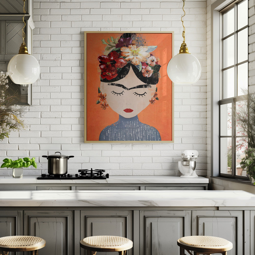 Frida (Orange Version) Poster