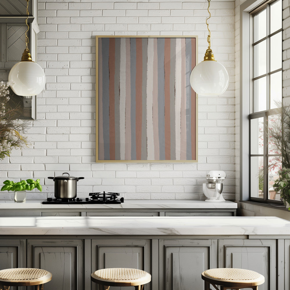 Pastel Stripes Poster