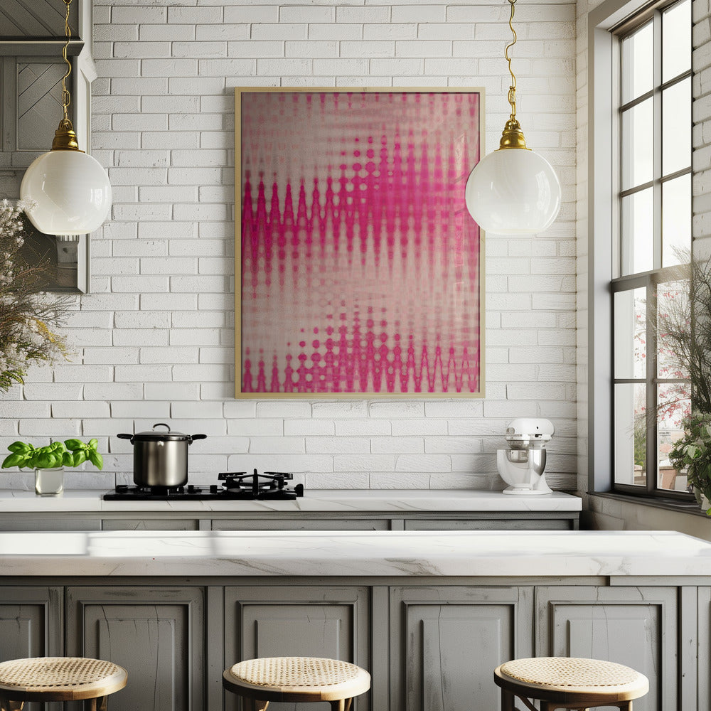 Pink Blurred Pattern Poster