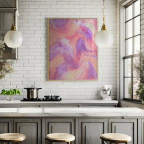 Pastel Space Pattern Poster