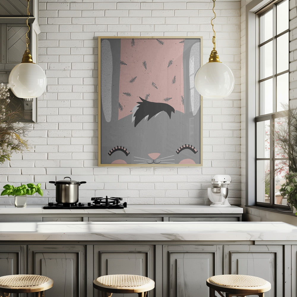 Little Bunny (pink) Poster