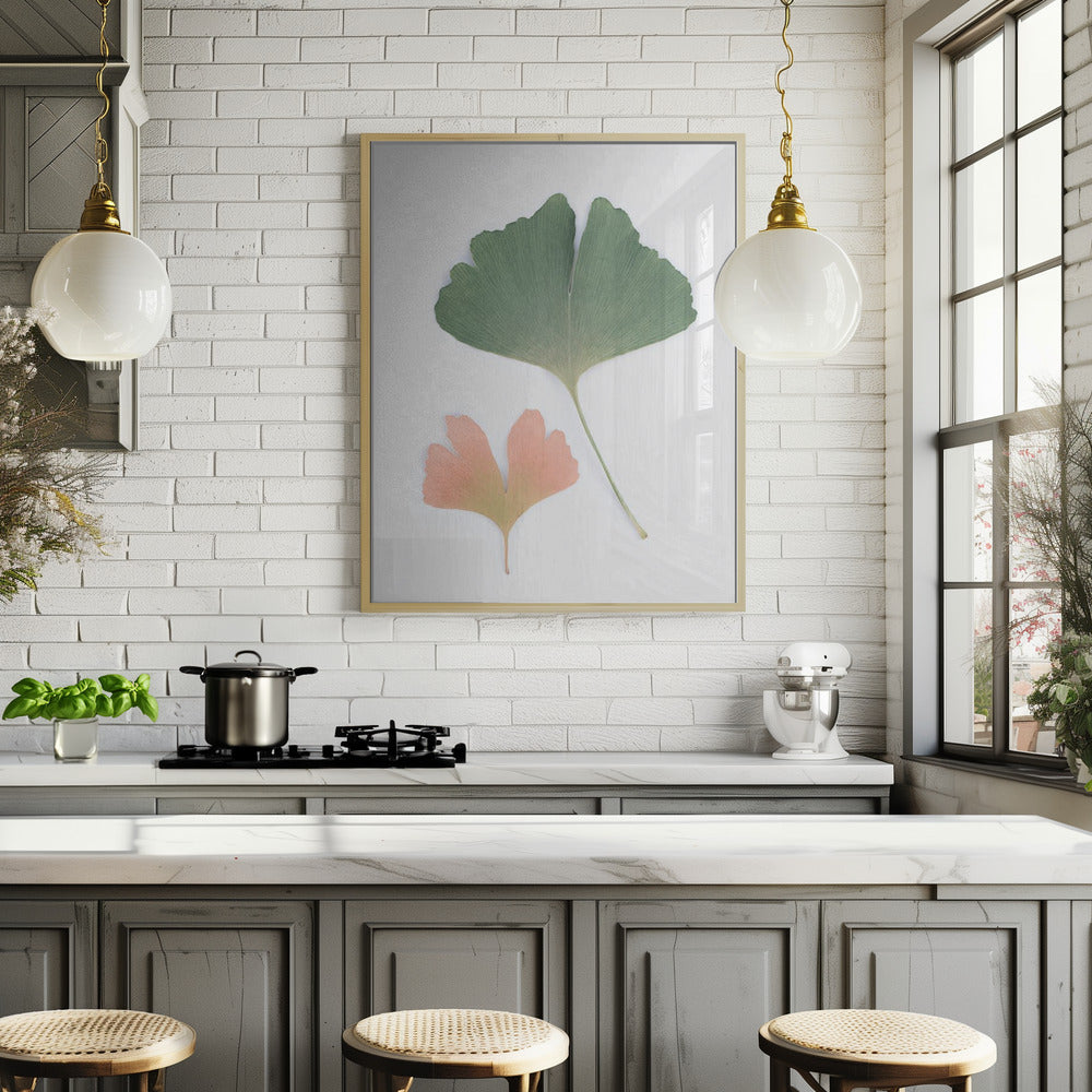 Pastel Ginkgo Poster