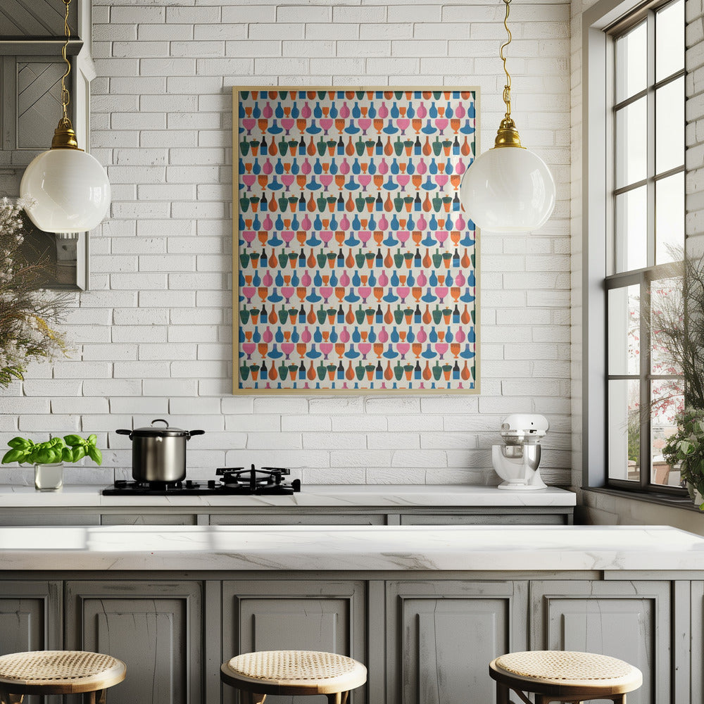 Kitchen Pattern Poster