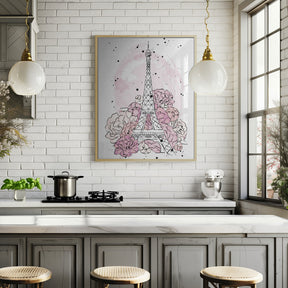 Peony Paris Poster