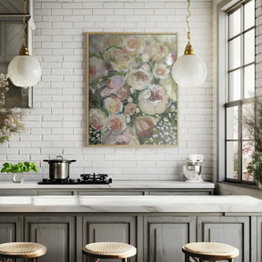 Maeve painterly florals Poster