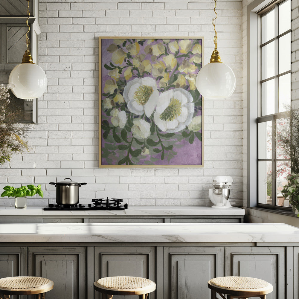 Raelynna painterly florals Poster