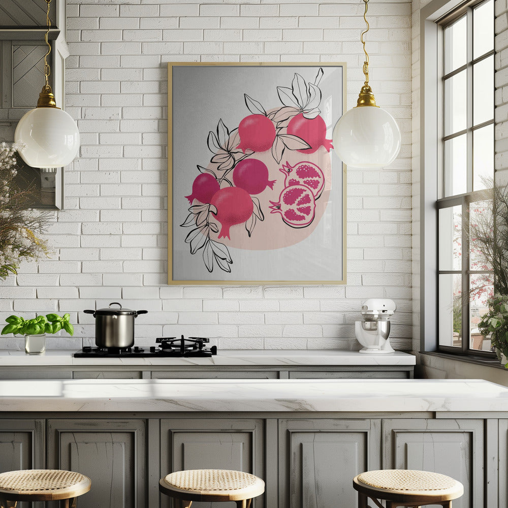 Fathia pomegranates Poster