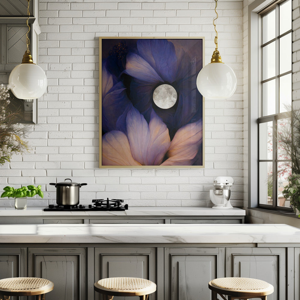 The Moon Flowers Poster