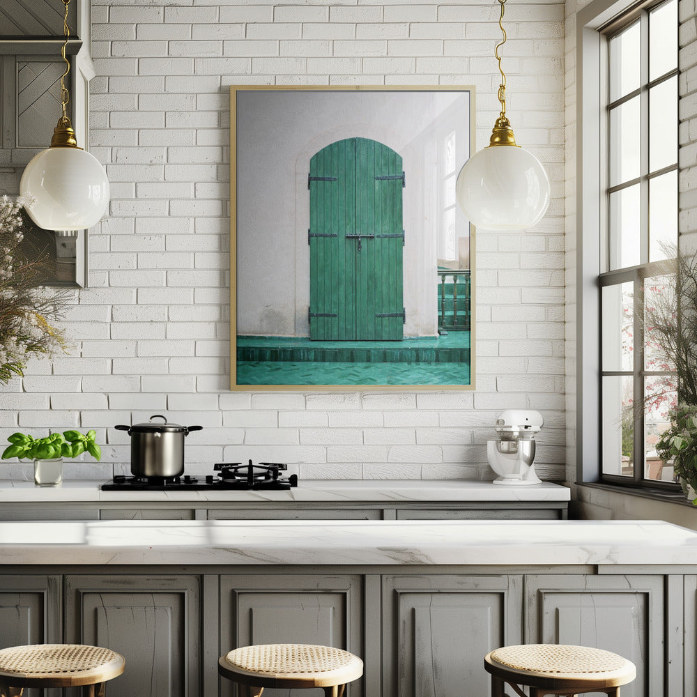 Marrakesh Green Door Poster