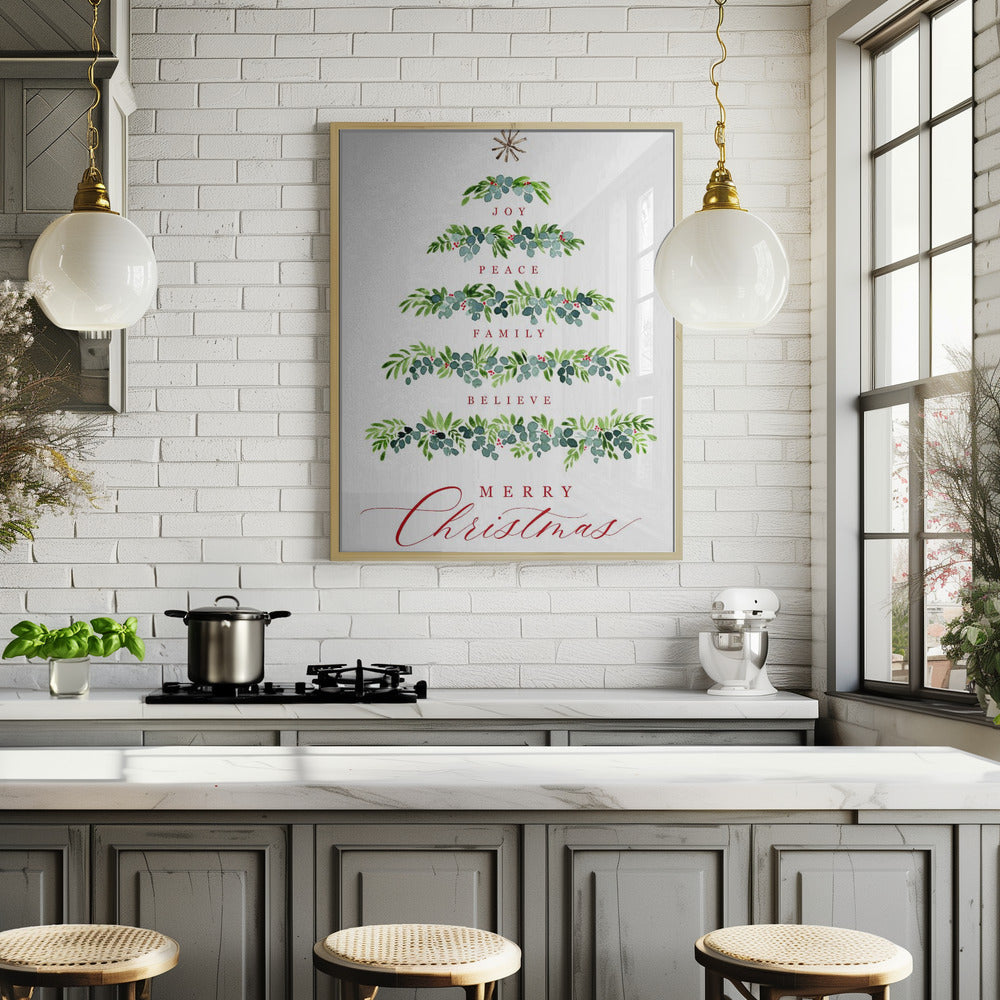 Christmas tree of wishes Poster