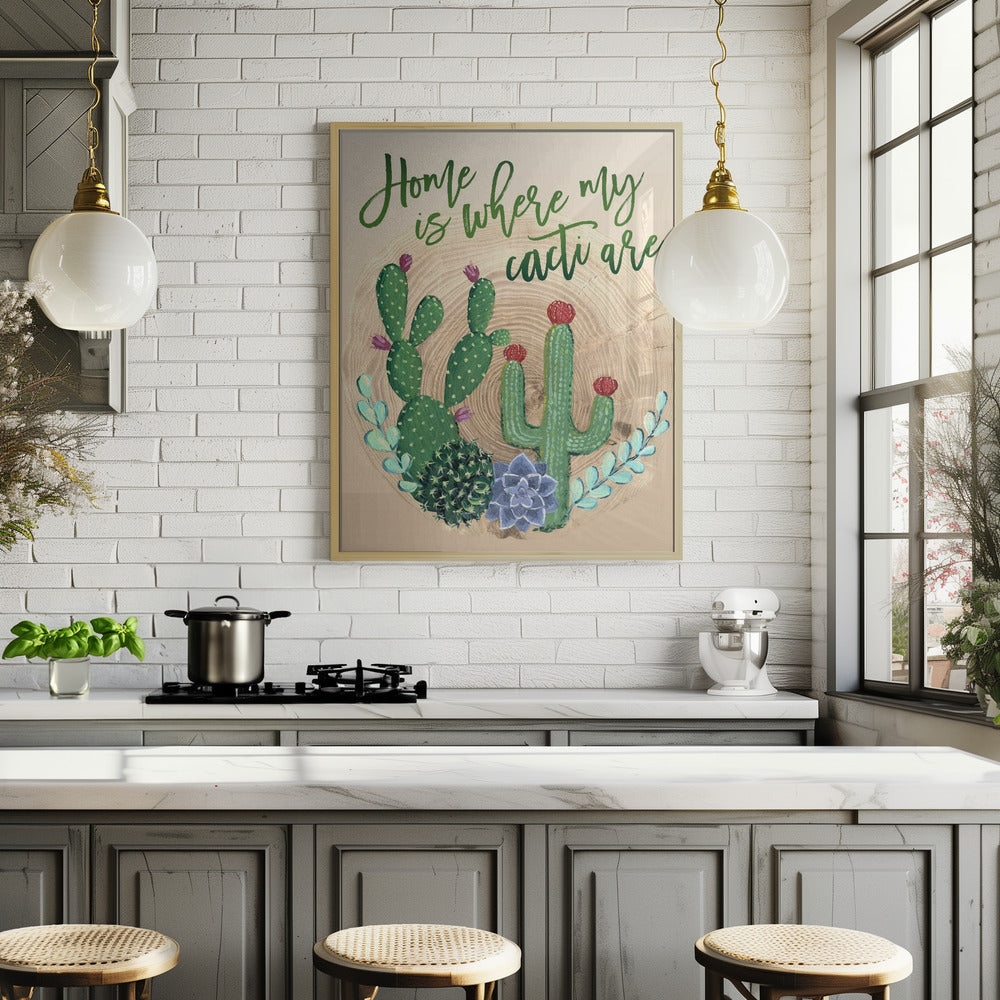 Home is where my cacti are Poster