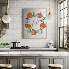 Fall pumkins Poster