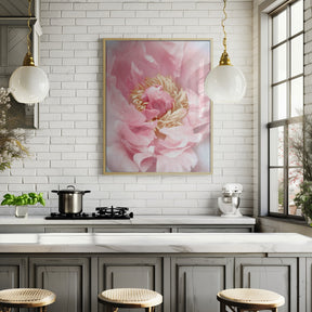 Blush peony I Poster