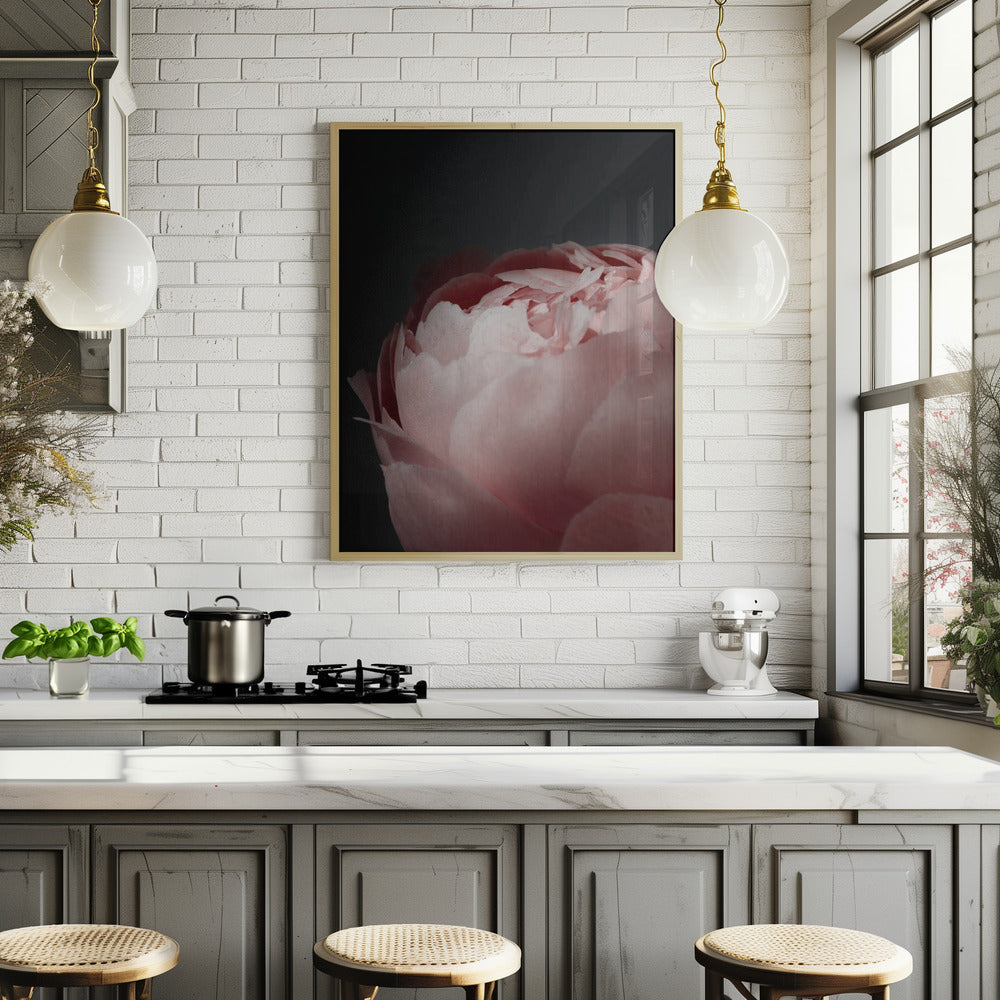 Moody blush peony II Poster