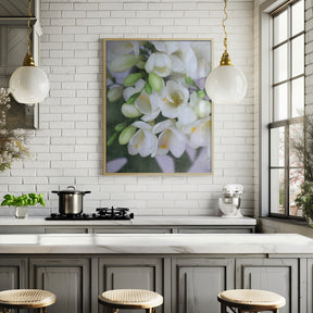 Distressed freesias I Poster