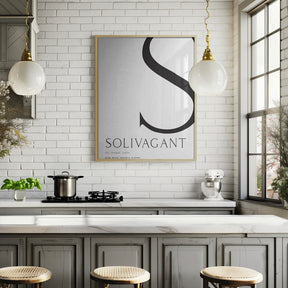 Solivagant definition typography art Poster