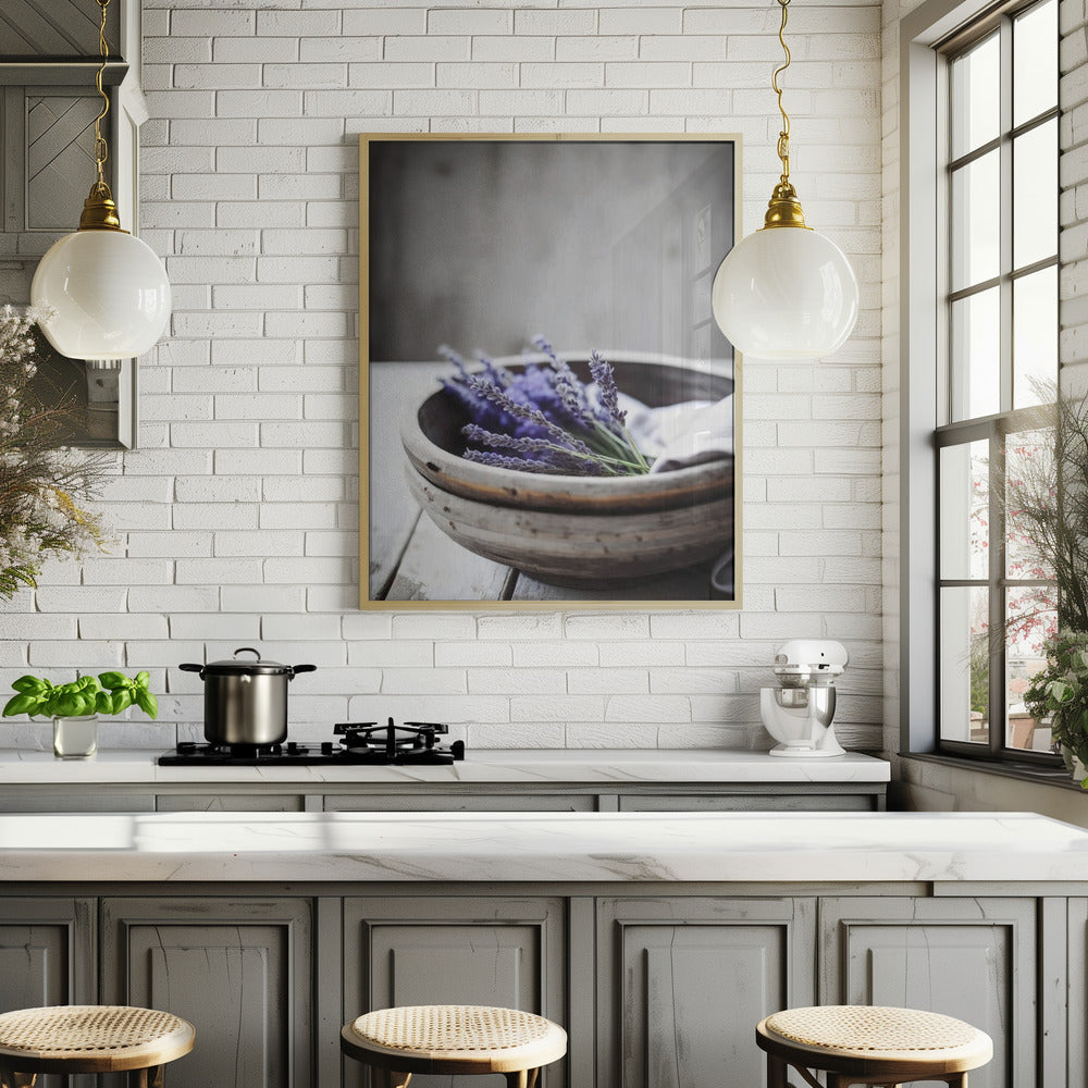 Lavender In Bowl Poster