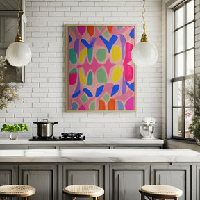 Pastel Neon  Pattern Poster