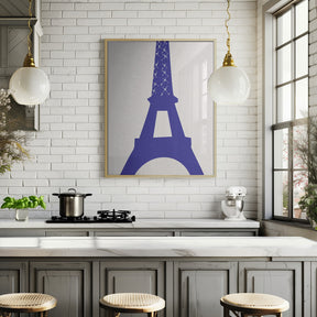 Eiffel Bleu Poster