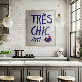 Tres Chic Blue Poster