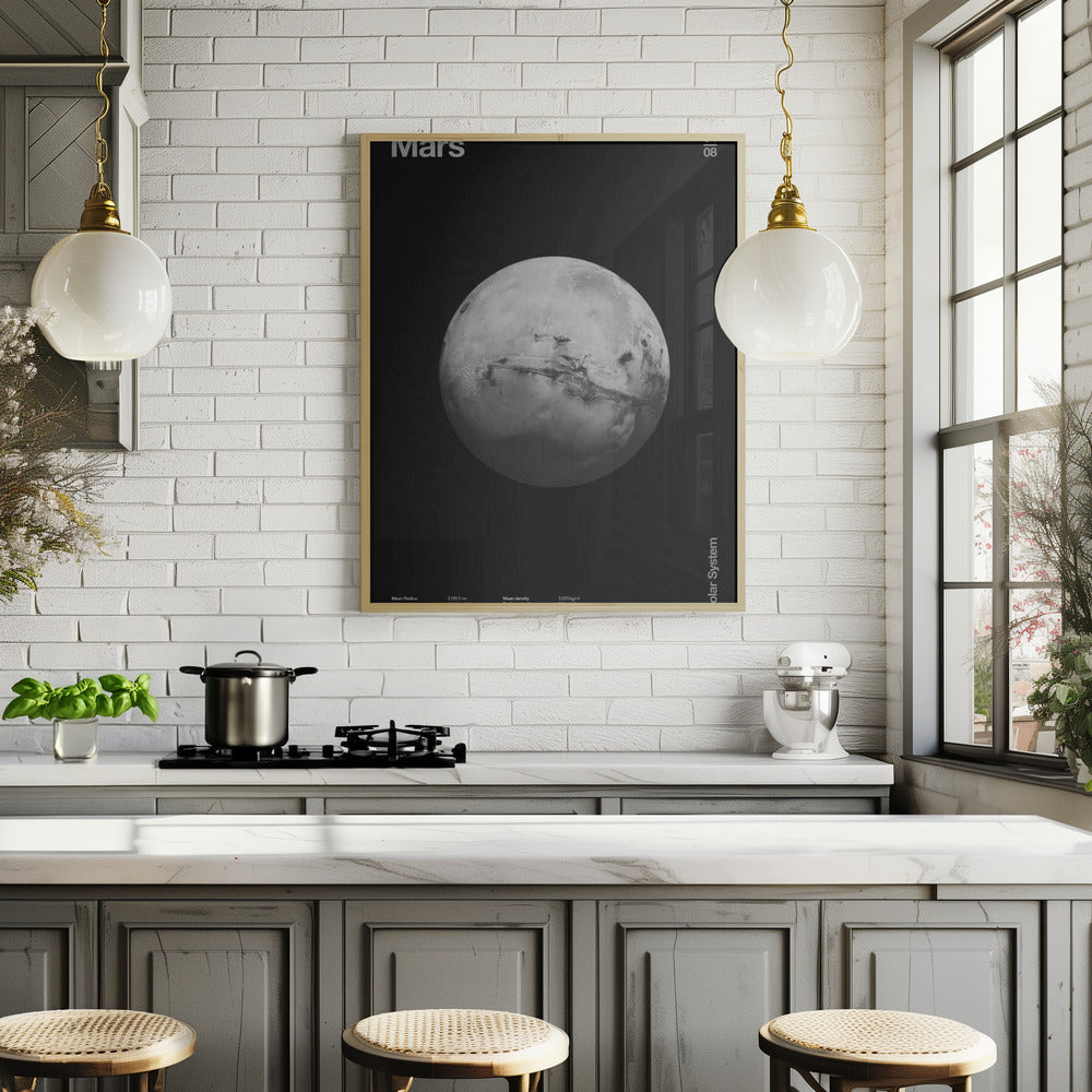 Solar System Mars Poster