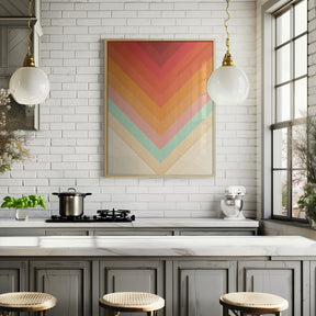 Rainbow Chevrons Poster