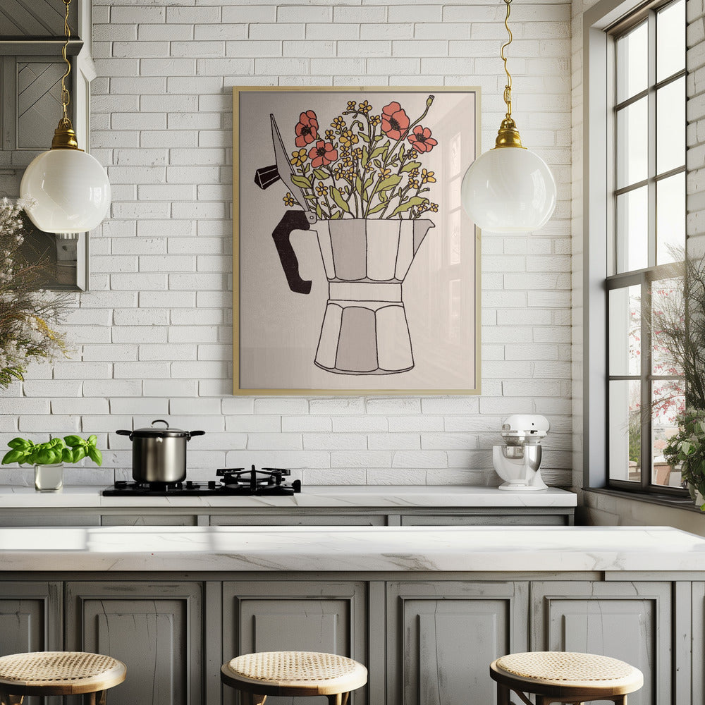 Moka Flowers Poster