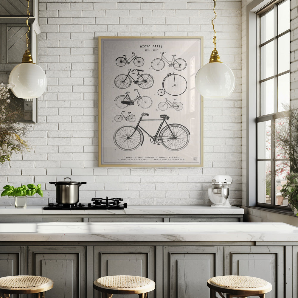 Bicyclettes Poster