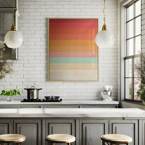 Rainbow Chevrons Poster