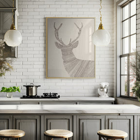 Stag Beige Poster