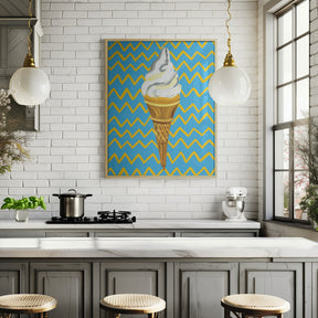 Ice Cream Blue Poster