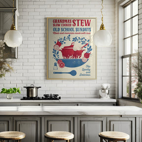 Grandmas Stew kitchen print Poster