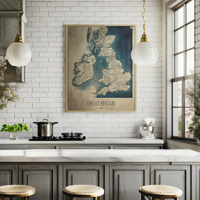 Great Britain map Poster