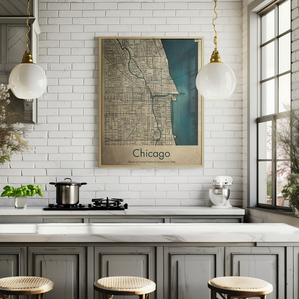 Chicago map Poster