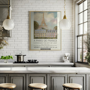 Paris retro print Poster