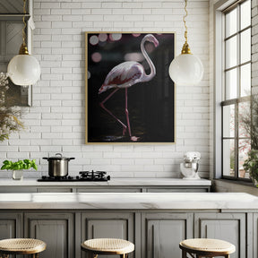 Dancing Flamingo Poster