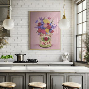 Flowers In a vintage Can Poster