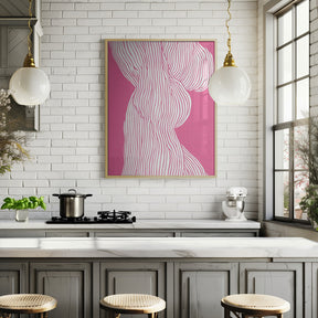 Fibers No 1 (Pink) Poster